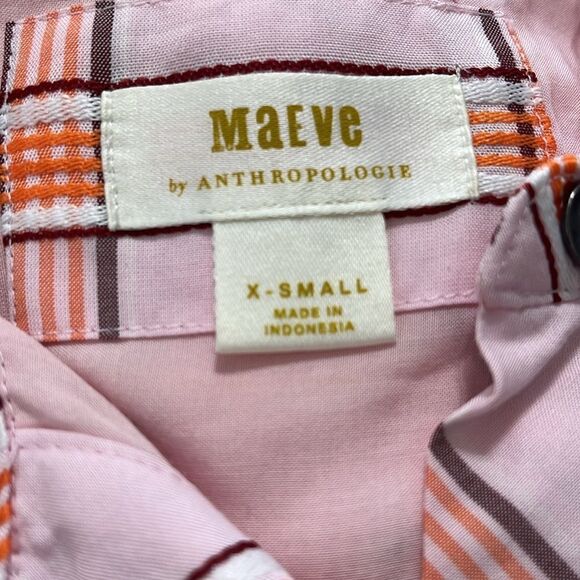 Maeve Anthropologie Sz XS Flounced Hem Sleeveless Mini Dress POCKETS - Picture 8 of 8